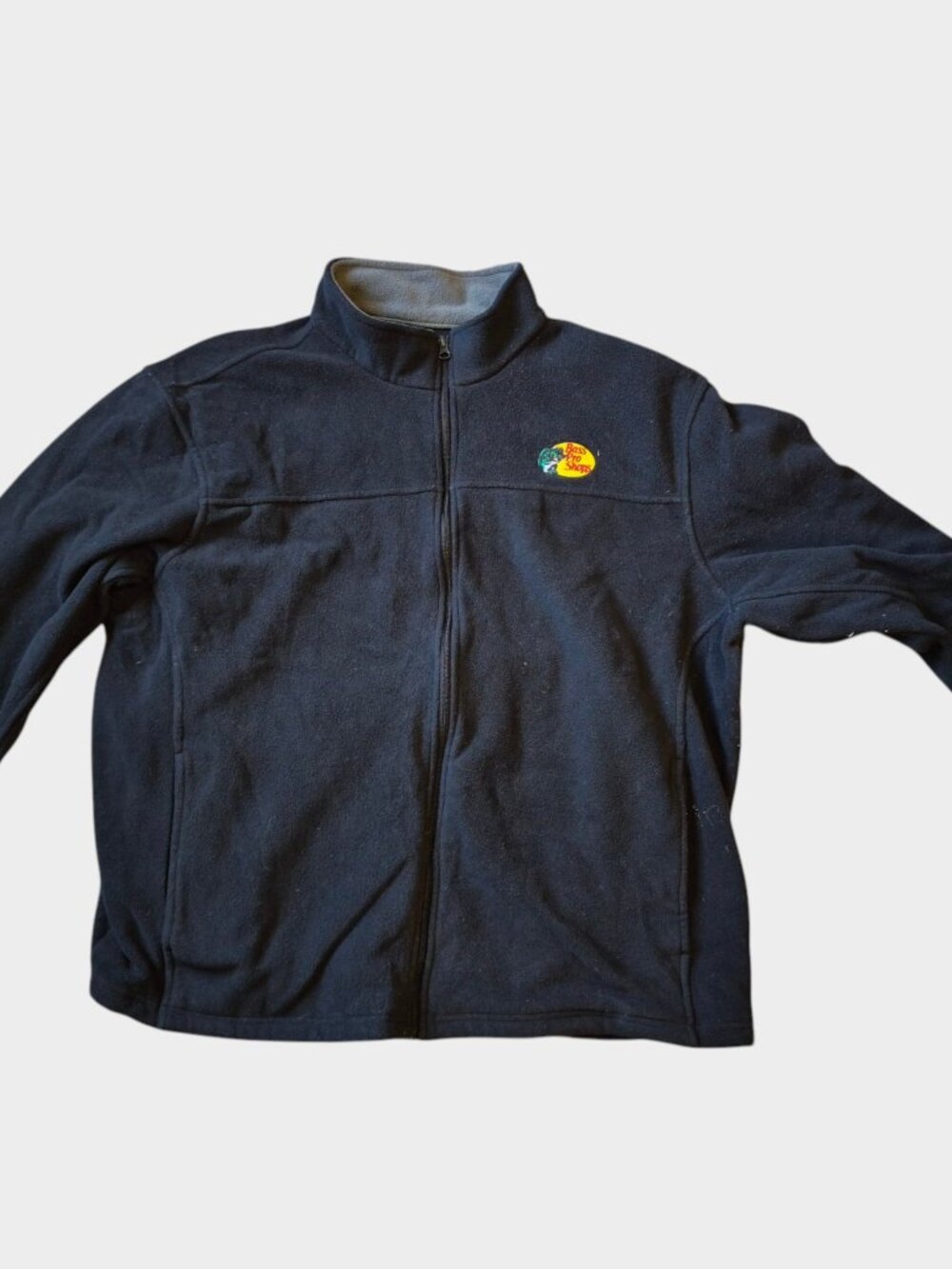 Black Bass Pro Shops Fleece Zip-Up Sweater Mens XXL